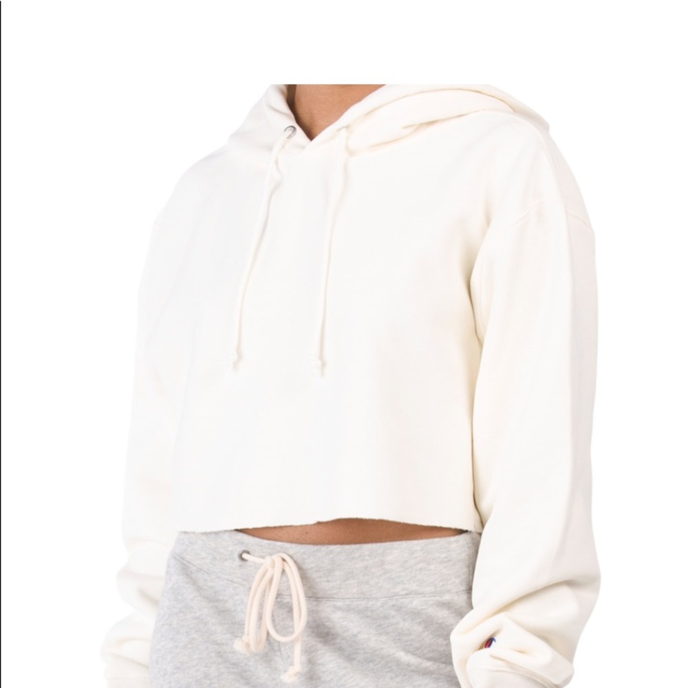 NWT Champion Reverse Weave Cropped Hoodie Sz L